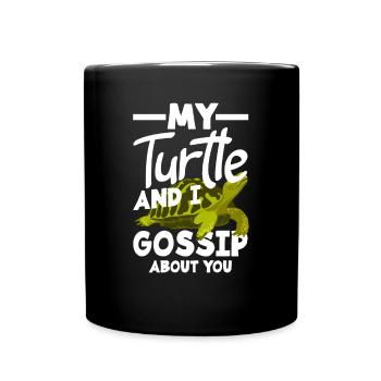 Turtle Sea Turtle Gift - Full Colour Mug - black - Front
