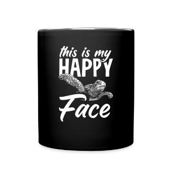 Tortue Tortue Mer Cadeau - Mug uni - noir - Devant