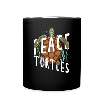 Tortue Tortue Mer Cadeau - Mug uni - noir - Devant