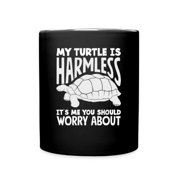 Tortue Tortue Mer Cadeau - Mug uni - noir - Devant
