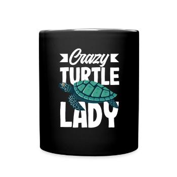 Tortue Tortue Mer Cadeau - Mug uni - noir - Devant