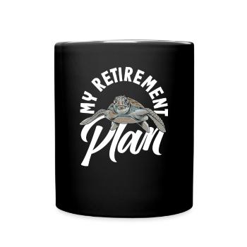 Tortue Tortue Mer Cadeau - Mug uni - noir - Devant