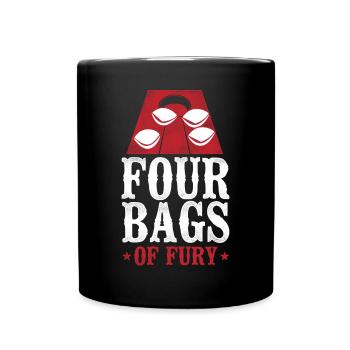 Cornhole Team Bean Bag Player - Tasse einfarbig - Schwarz - Vorne
