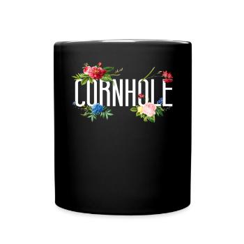 Joueur de sac de haricots de l’équipe Cornhole - Mug uni - noir - Devant