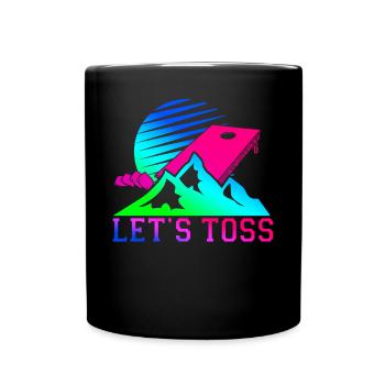 Cornhole Team Bean Bag Player - Tasse einfarbig - Schwarz - Vorne