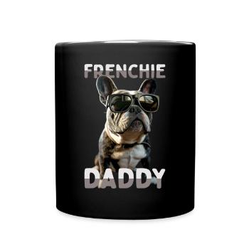 Frenchie Daddy Papa Fête des Pères Dogue Allemand - Mug uni - noir - Devant