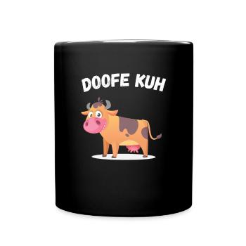 Funny Saying: Stupid Cow - Fun Sayings for - Full Colour Mug - black - Front