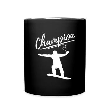 Champion de Snowboard Adventure - Mug uni - noir - Devant