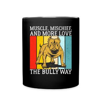 American Bully Gifts - Tasse einfarbig - Schwarz - Vorne