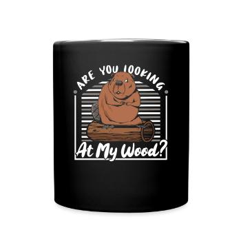 Regardez-vous mon bois nord-américain - Mug uni - noir - Devant