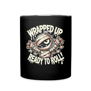 Chemise Mummy Fun enveloppée - Mug uni - noir - Devant