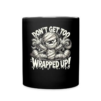 Wrapped Mummy Halloween Shirt - Full Colour Mug - black - Front