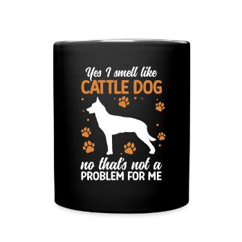Je sens comme le bovin australien Chien de bétail Chien de bétail - Mug uni - noir - Devant