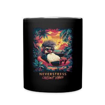 Chillout Vibes Design : décontracté et élégant - Mug uni - noir - Devant
