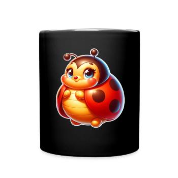 Coccinelle - Mug uni - noir - Devant