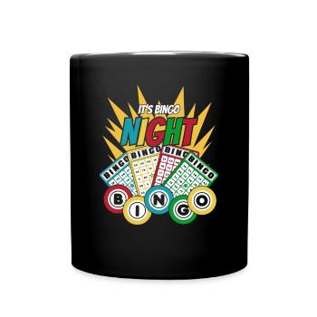 It's Bingo Night Caller Daubers Professional Bingo - Full Colour Mug - black - Front