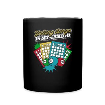 Yelling Bingo Is My Cardio Daubers Professional - Full Colour Mug - black - Front