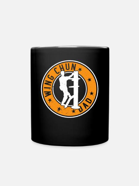 Wing Chun Dad Wing Chun Fighter - Tasse einfarbig - Schwarz