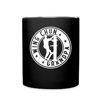 Wing Chun Grandpa Wing Chun - Full Colour Mug - black - Front