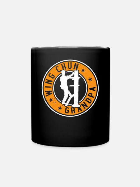 Wing Chun Grandpa Wing Chun Fighter - Tasse einfarbig - Schwarz