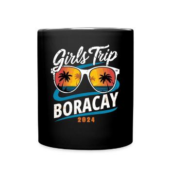 Voyage entre filles Boracay 2024 - Mug uni - noir - Devant