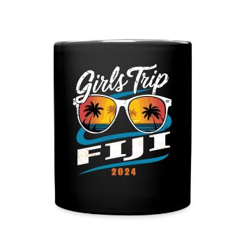 Girls Trip Fidschi 2024 - Tasse einfarbig - Schwarz - Vorne