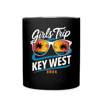 Girls Trip Key West 2024 - Full Colour Mug - black - Front