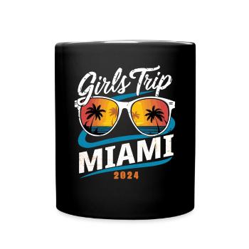 Voyage entre filles Miam 2024 - Mug uni - noir - Devant