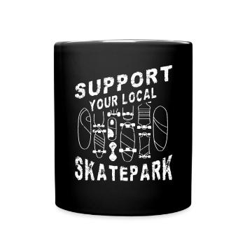 Art de planche à roulettes pour garçons filles hommes cadeaux de planche à roulettes - Mug uni - noir - Devant