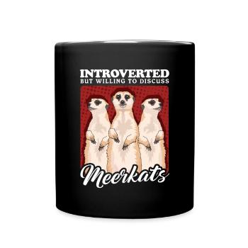 Suricate drôle suricate - Mug uni - noir - Devant