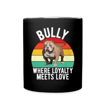 American Bully Gifts - Tasse einfarbig - Schwarz - Vorne