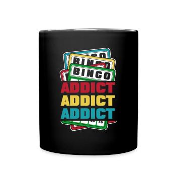 Bingo Addict Caller Daubers Bingo Professionnel - Mug uni - noir - Devant