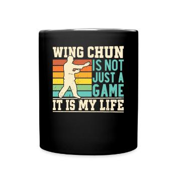 Le Wing Chun n’est pas seulement un jeu, c’est ma vie - Wing - Mug uni - noir - Devant