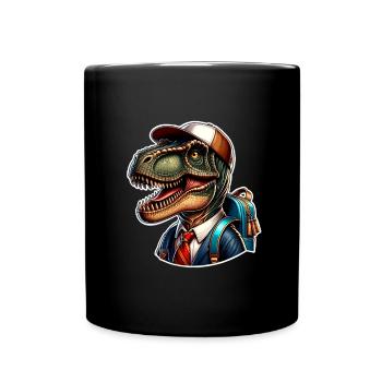 Dinosaur School Enrollment - Full Colour Mug - black - Front