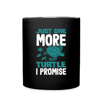 Tortue Tortue Mer Cadeau - Mug uni - noir - Devant