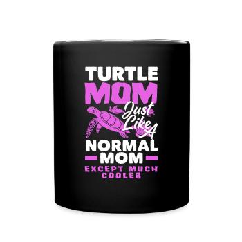 Tortue Tortue Mer Cadeau - Mug uni - noir - Devant
