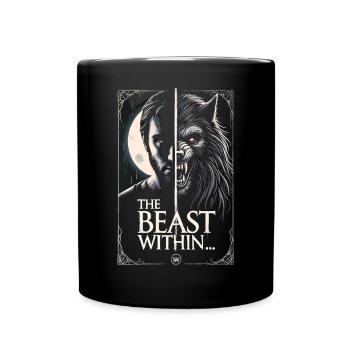 The Beast Within - Verwandlung im Vollmond - Tasse einfarbig - Schwarz - Vorne