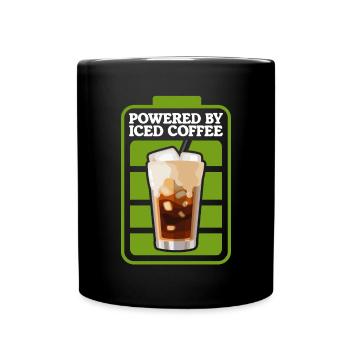 Iced Coffee Coffee Lover Iced Coffee Gift - Full Colour Mug - black - Front