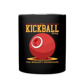 Kickball Kickballer Kickball Player Cadeau - Mug uni - noir - Devant
