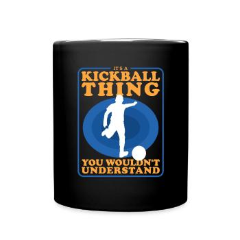 Kickball Kickball Player Kickballer Cadeau - Mug uni - noir - Devant