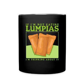 Lumpia Spring Roll Loempia Gift - Full Colour Mug - black - Front
