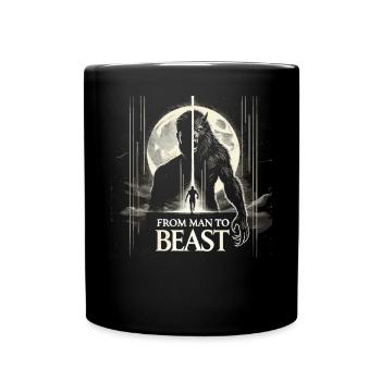 Werewolf Metamorphosis T-Shirt - Full Colour Mug - black - Front