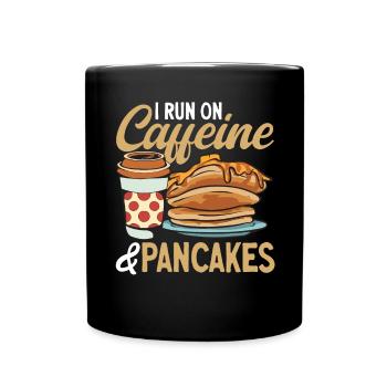 Crêpes Petit-déjeuner Crêpes - Mug uni - noir - Devant