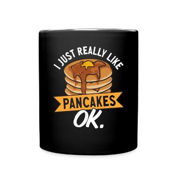 Crêpes Petit-déjeuner Crêpes - Mug uni - noir - Devant