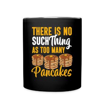 Crêpes Petit-déjeuner Crêpes - Mug uni - noir - Devant