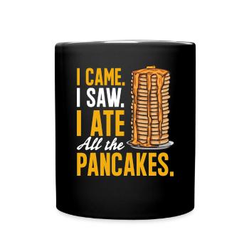 Crêpes Petit-déjeuner Crêpes - Mug uni - noir - Devant