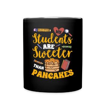 Pancake Breakfast Pancakes - Full Colour Mug - black - Front