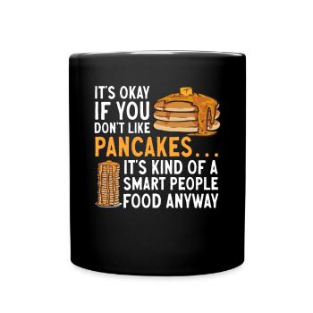 Crêpes Petit-déjeuner Crêpes - Mug uni - noir - Devant