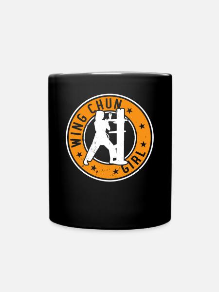 Wing Chun Girl Wing Chun Fighter - Tasse einfarbig - Schwarz