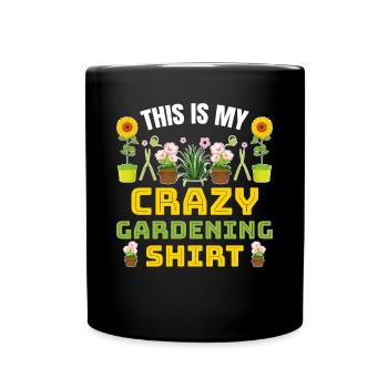 C’est ma chemise de jardinage folle Gardener Landscap - Mug uni - noir - Devant